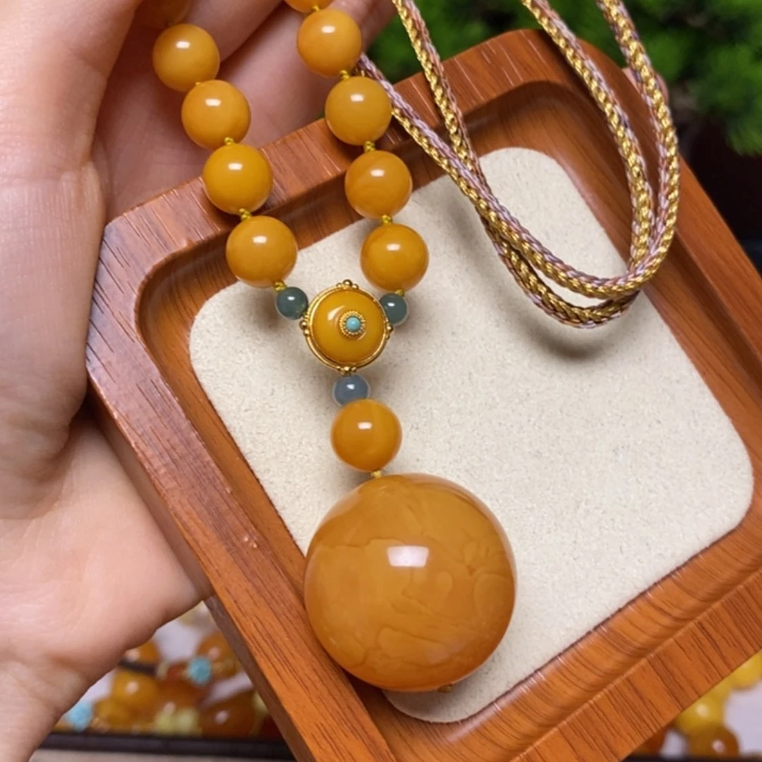【闪购商品】蜜蜡颈饰未镶嵌项链