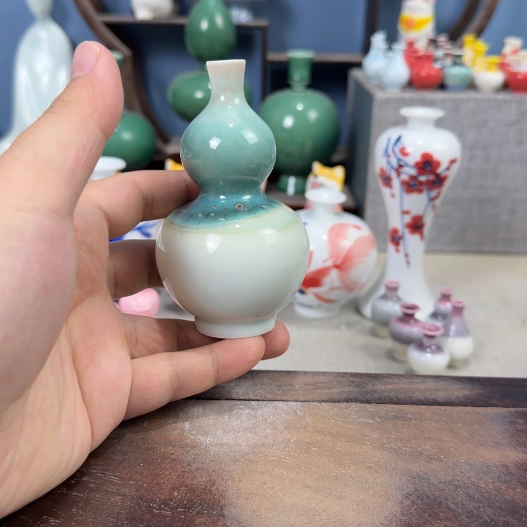 陶瓷手工小花器摆件