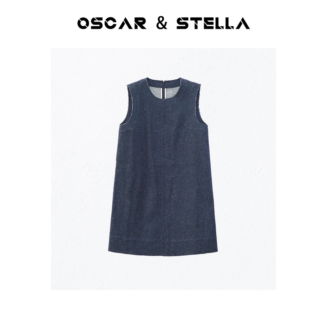 OSCAR&STELLA设计感舒适百搭显瘦中长连衣裙268-V2038