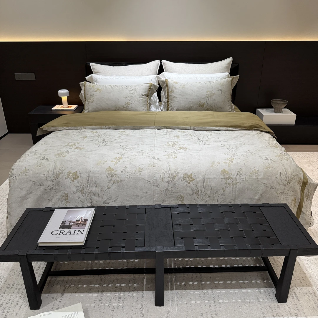 轻奢 柔糯 四季款 全棉色织提花四件套-如奕