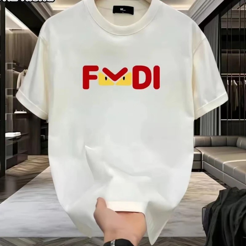 【一折粉丝福利】2025春夏新款奢品男女同款重磅情侣时尚休闲T恤-62