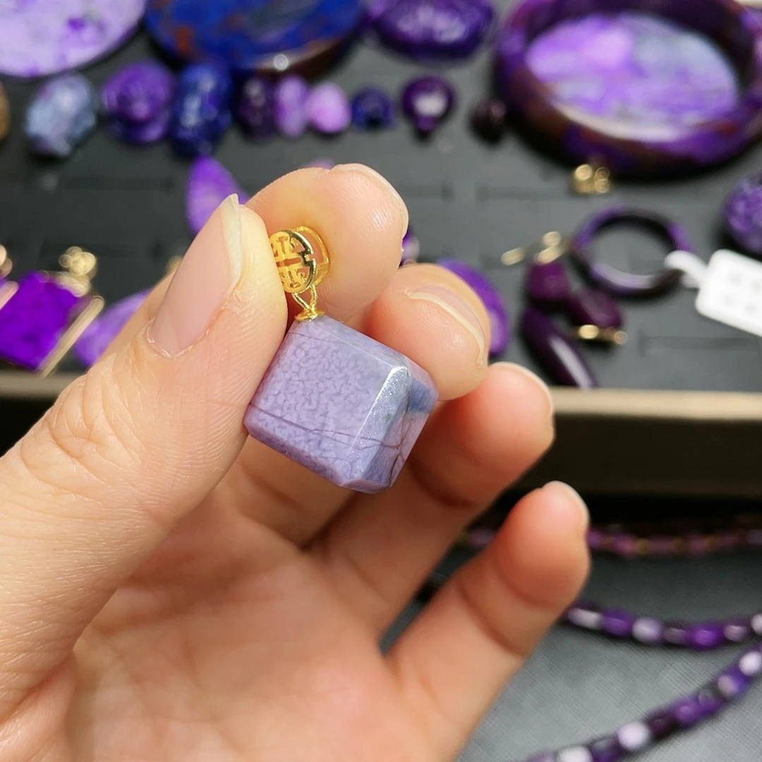 苏纪石（舒俱来）吊坠银S925镶嵌