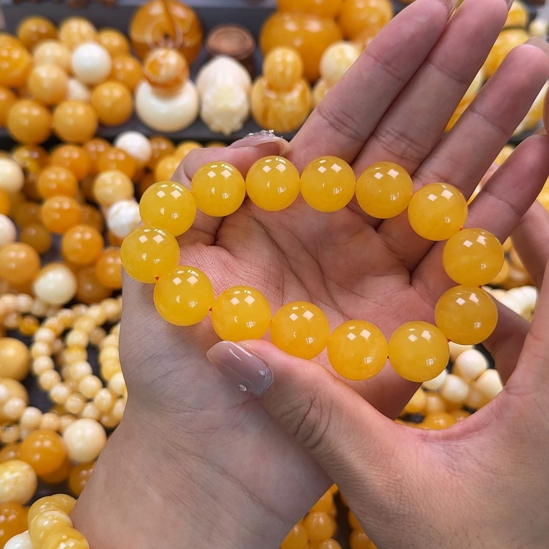 蜜蜡未镶嵌珠宝奇石同料17mm