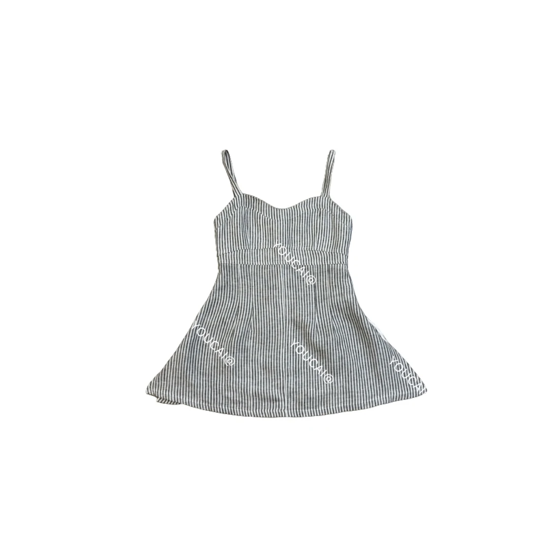 YOUCAI25夏季｜条纹吊带亚麻背心