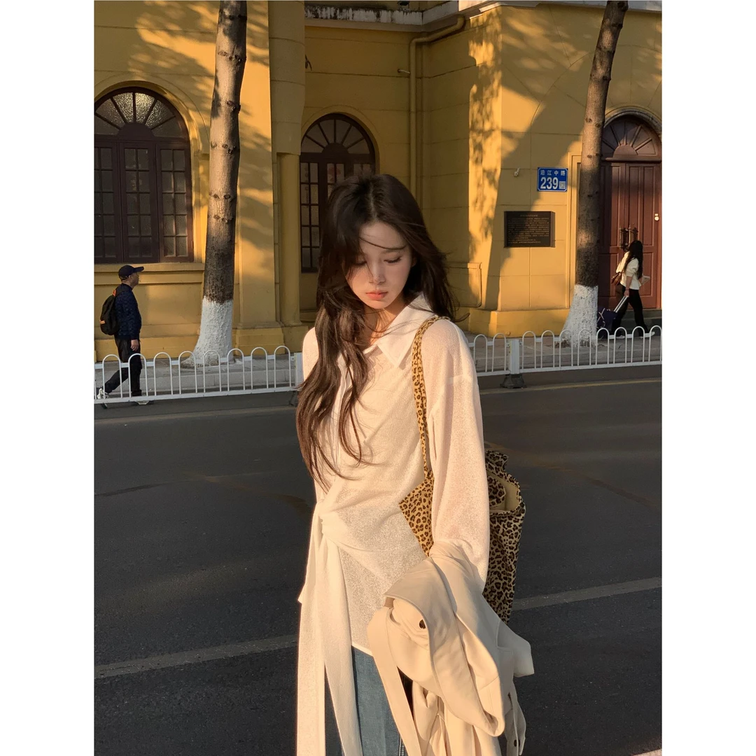 【婉er】2025早春 小众设计款百搭显瘦春季衬衫HSW2466