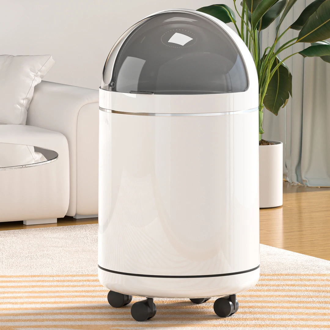 【美简】垃圾桶家用新款客厅卡通高档滑轮垃圾篓卧室厨房卫生间纸篓