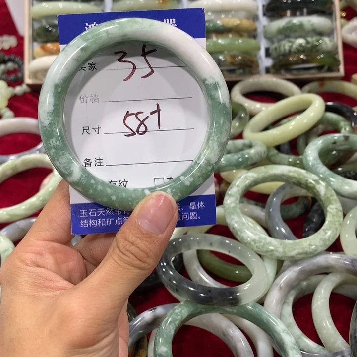 未镶嵌蛇纹石玉手镯35