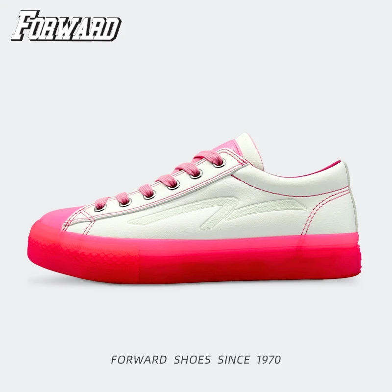 前进女款休闲鞋百搭多巴胺厚底增高运动板鞋果冻鞋-300096