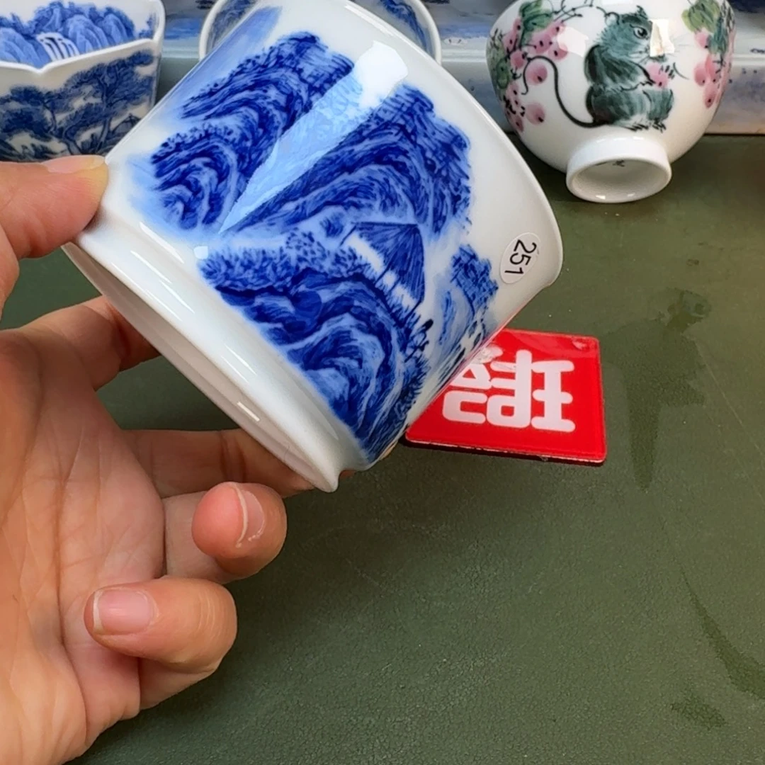 陶景德镇春手绘茶具圆圆251