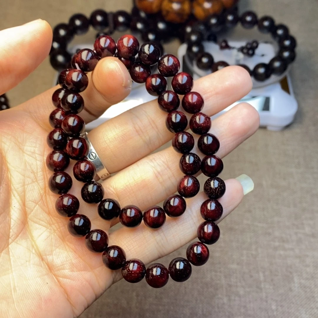 檀香紫檀（小叶紫檀）0.8 火焰纹双圈