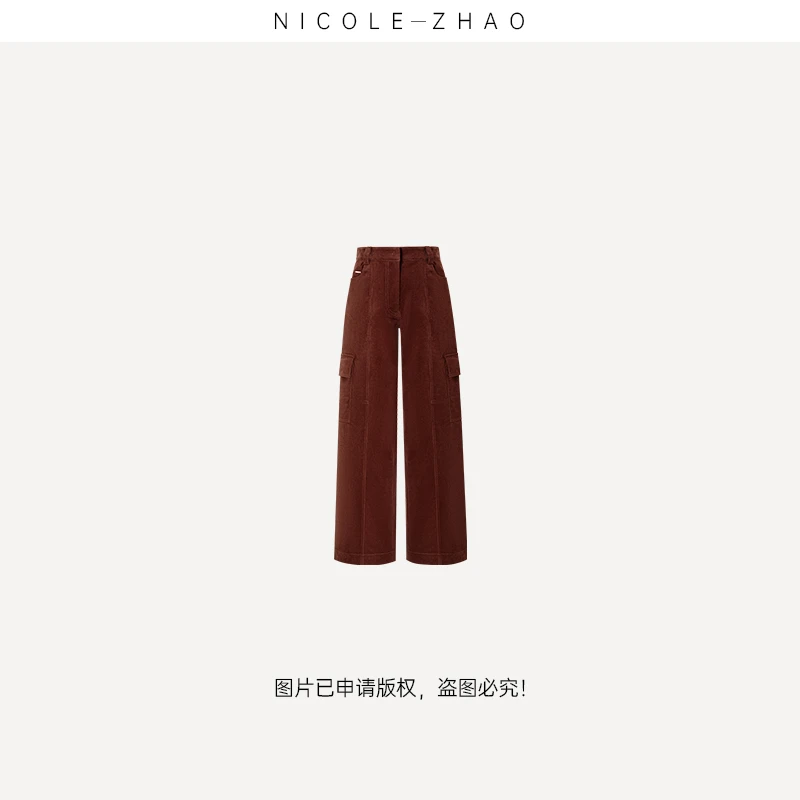 4NKC090【贵姐NICOLE】设计师高端设计时尚气质休闲裤