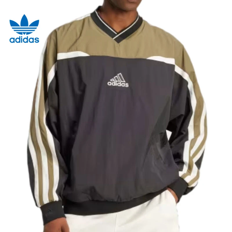 adidas阿迪达斯陈冠希同款CUTLINE PULLOV梭织无帽卫衣JD5395