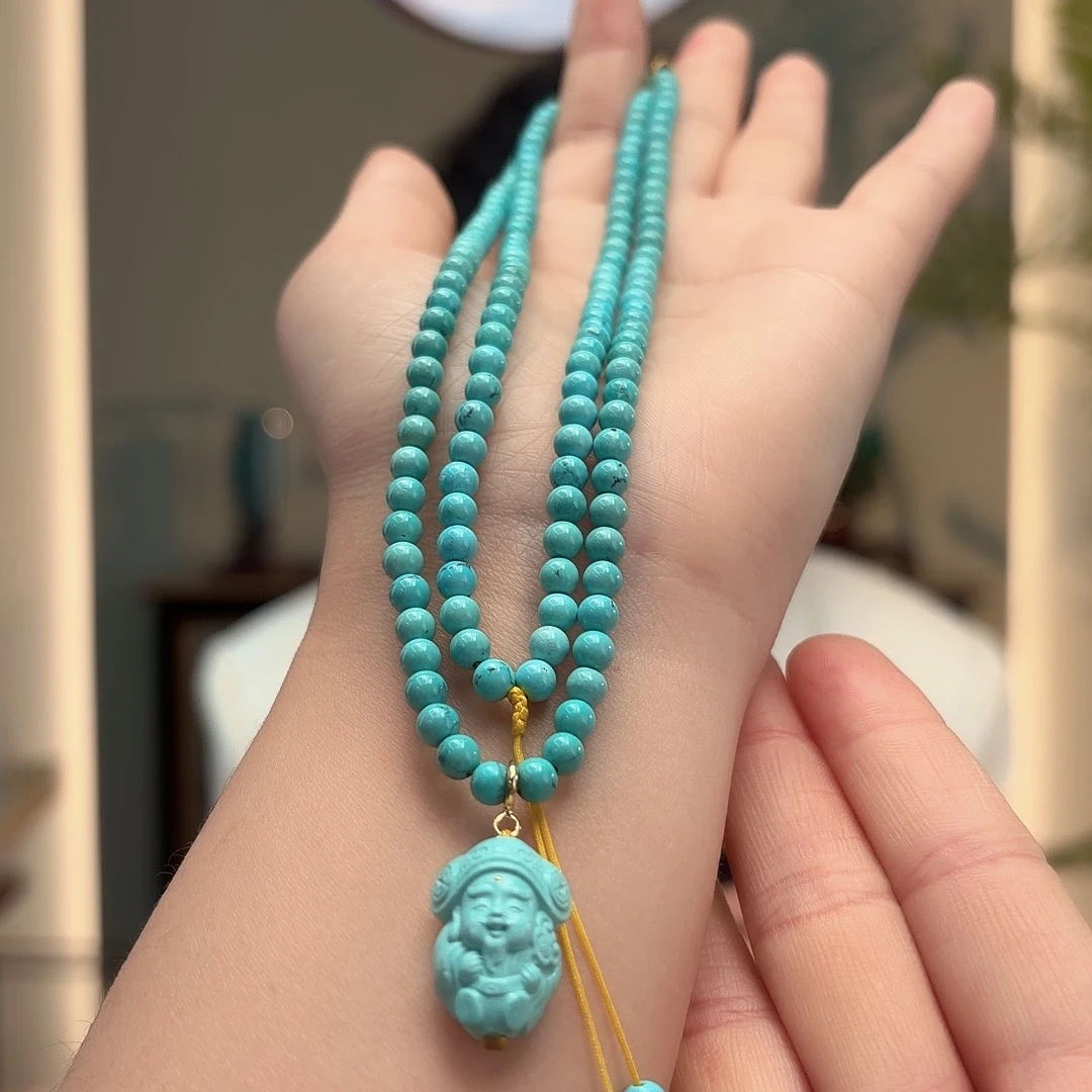 绿松石未镶嵌颈饰