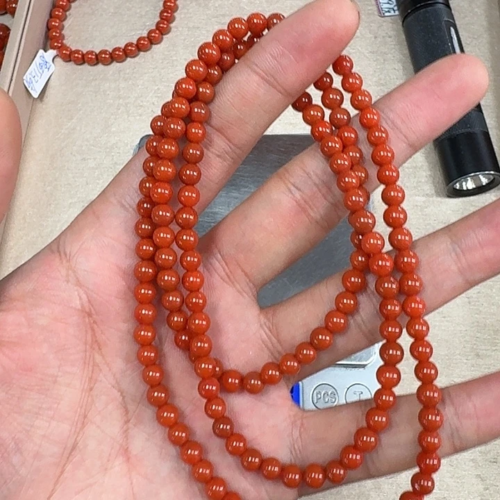 未镶嵌手链南红玛瑙原矿南红项链5mm瓦西柿子锦