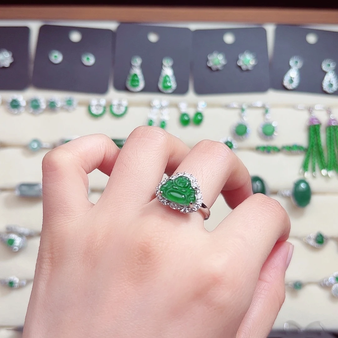 未镶嵌戒指翡翠天然