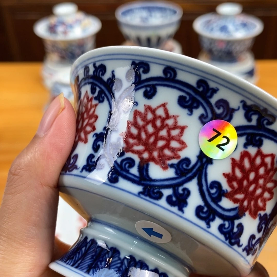 手绘现代茶具非古董