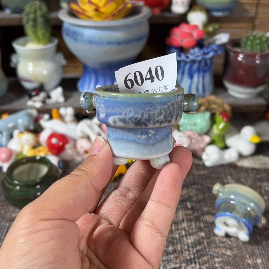 口4 手工花盆满30包邮
