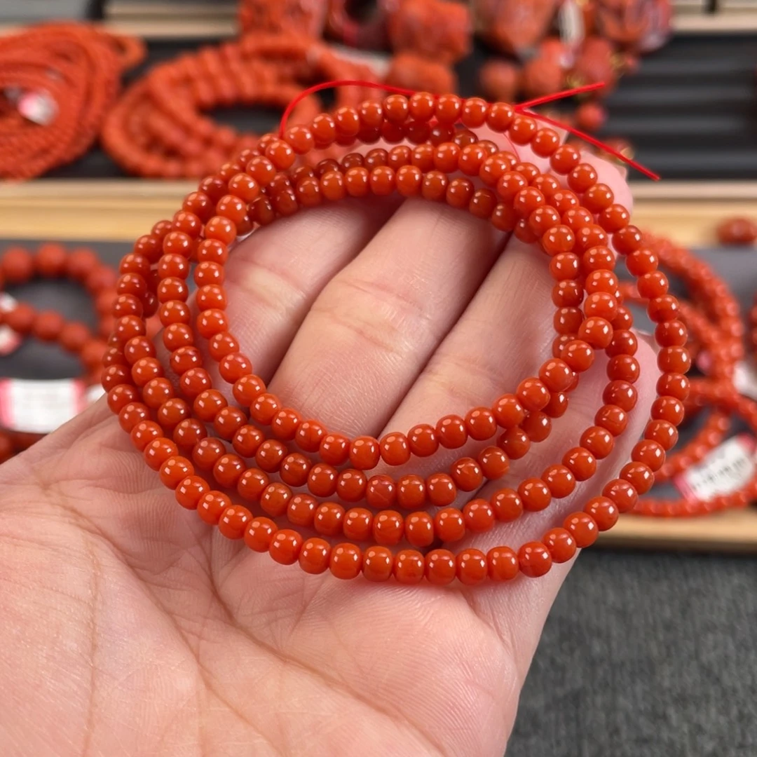 南红玛瑙未镶嵌4➕保山南红高抛老型多圈