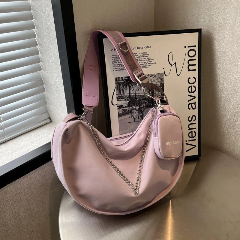 新款尼龙防水斜挎包女斜挎包高级感小包高档大气百搭单肩腋下包包