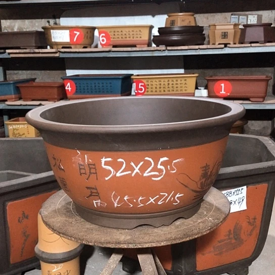 紫砂紫砂花盆包邮