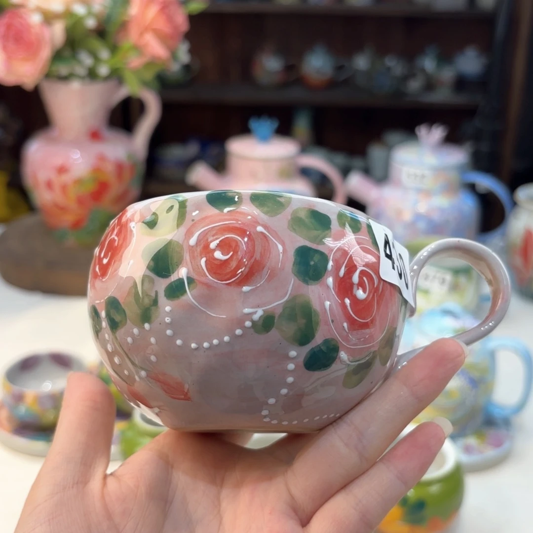 景德镇手绘高温釉下彩陶瓷茶具