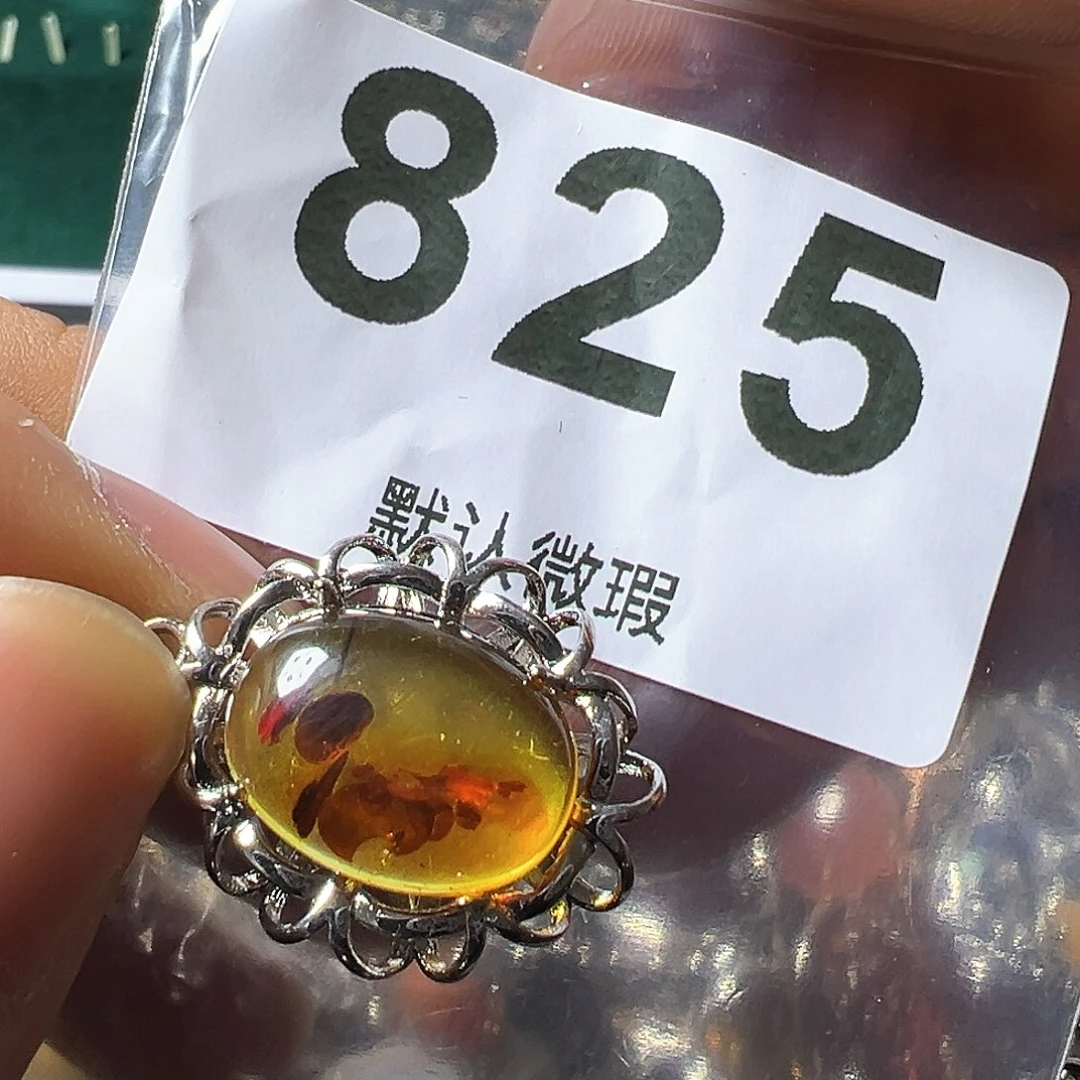 琥珀（花珀）颈饰未镶嵌