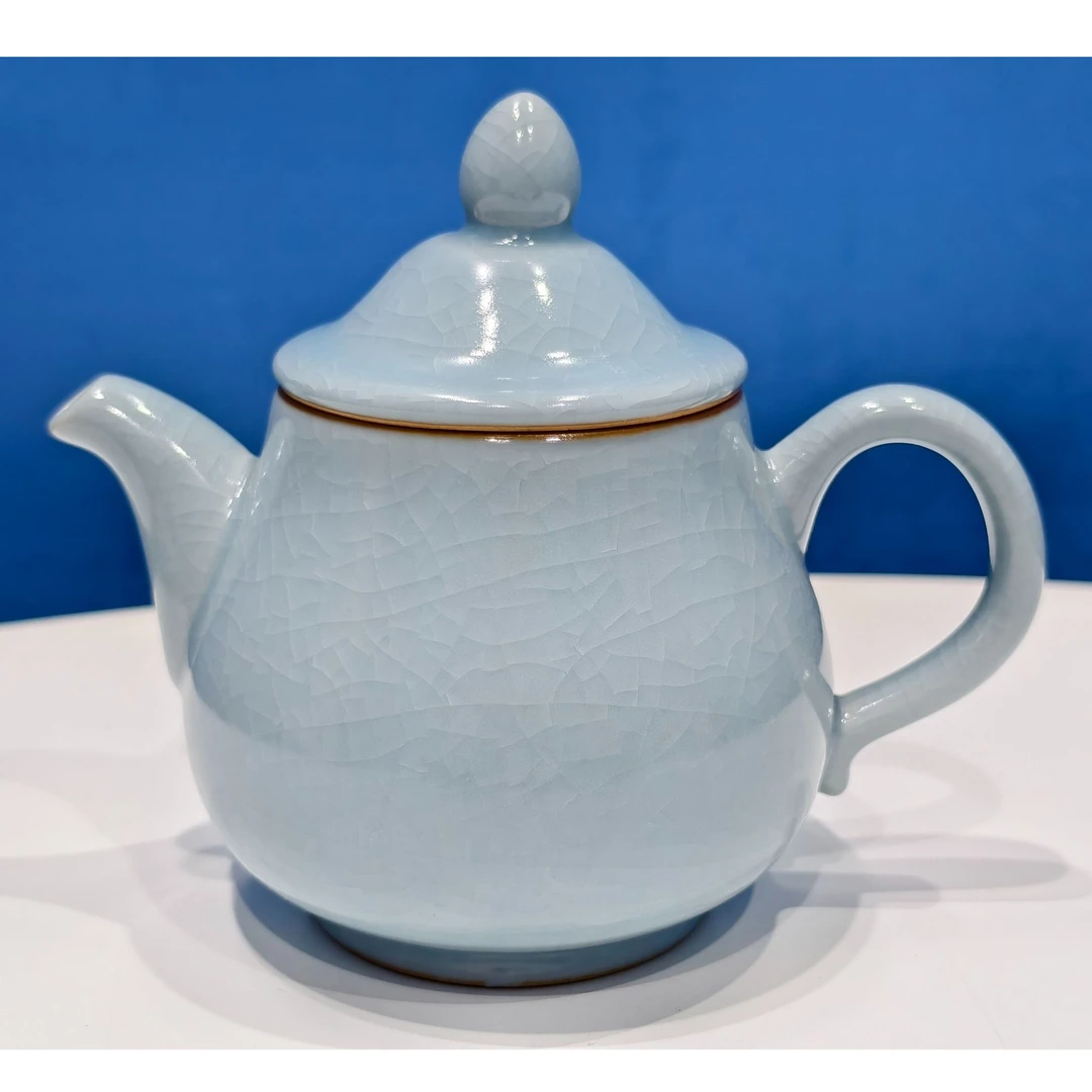 【国瓷臻选-陈烈汉专场】官帽天青壶