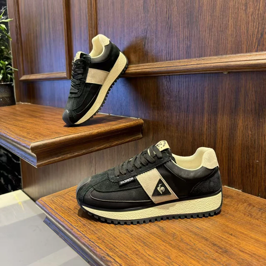 707-17冬季新款男士皮面拼接时尚百搭防滑耐磨保暖运动休闲阿甘鞋