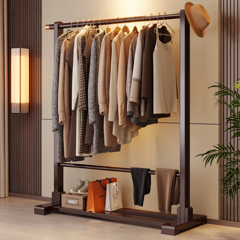 衣帽架玄关入户门挂衣架家用卧室简约衣服架出租屋落地晾衣架子