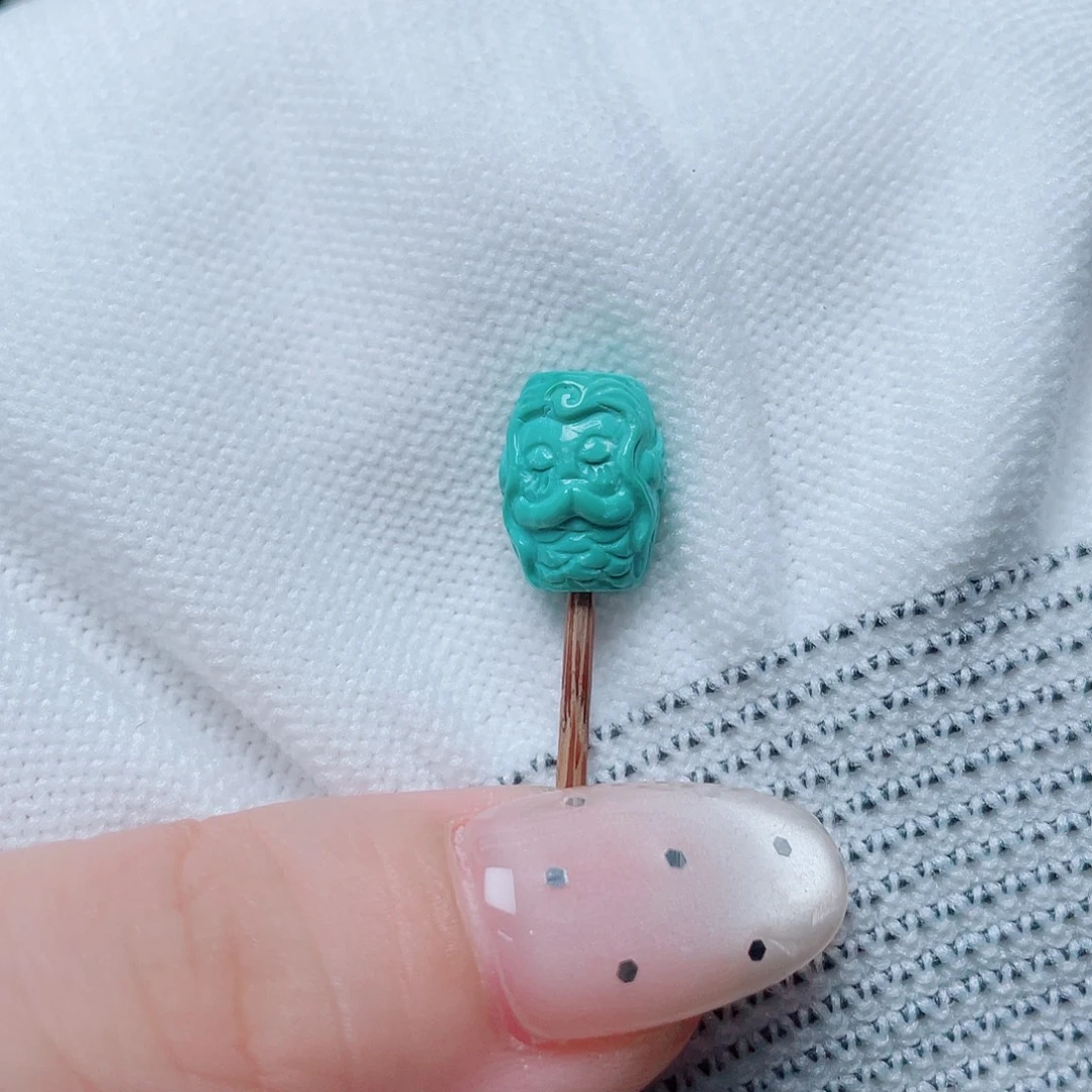 木***槿绿松石未镶嵌珠宝半成品