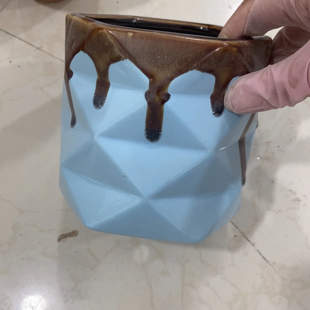 红陶高温陶瓷花盆