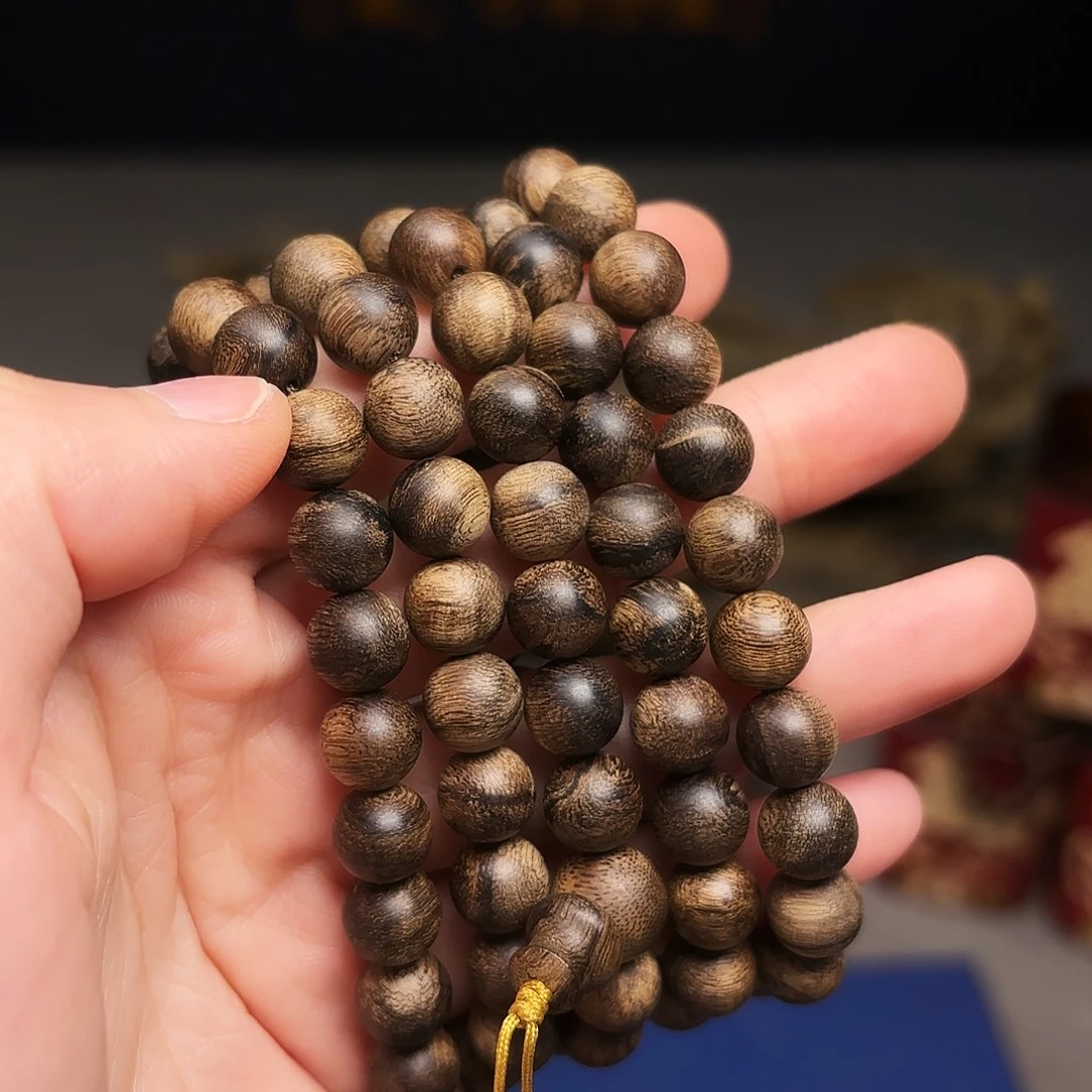手串沉香越南芽庄黄棋楠瘤疤0.8×108