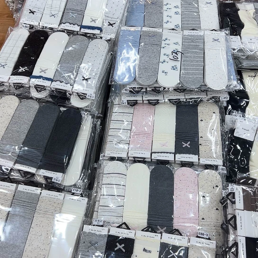 长绒棉女士袜子，混搭十双