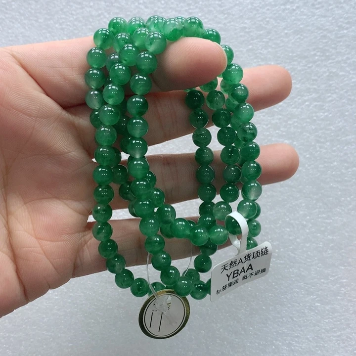 ｜***｜石英质玉未镶嵌项链青青 项链 水jing