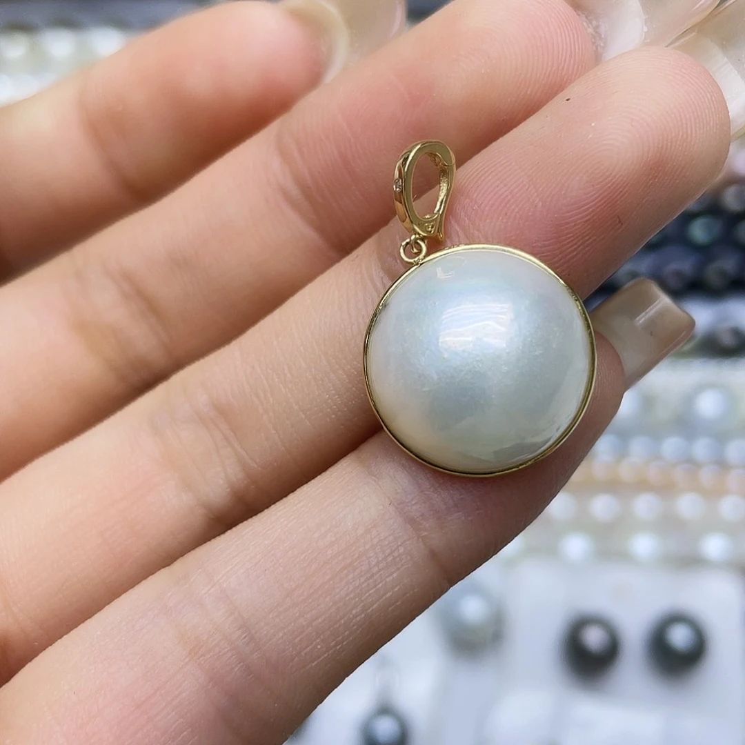 海水珍珠18K金镶嵌颈饰
