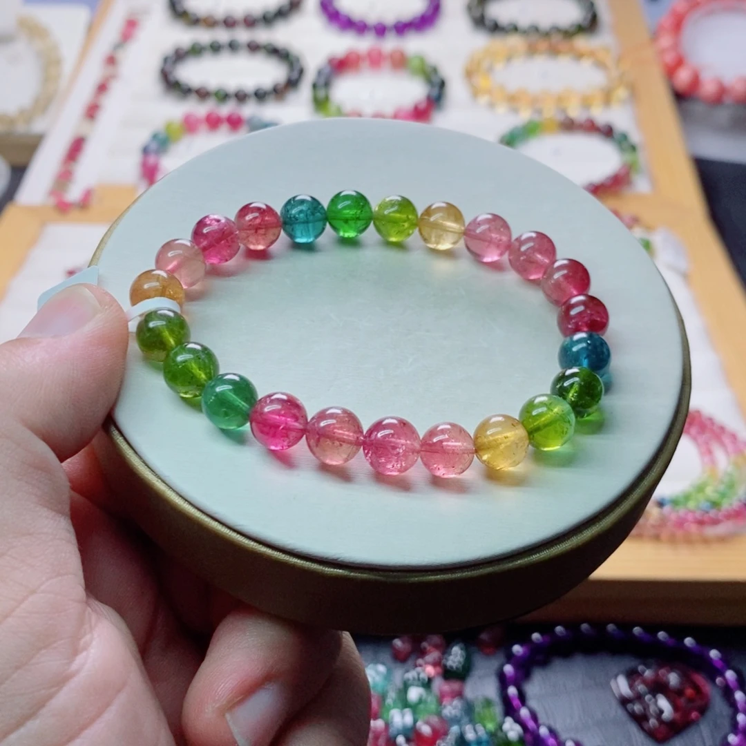 碧玺手链碧玺未镶嵌