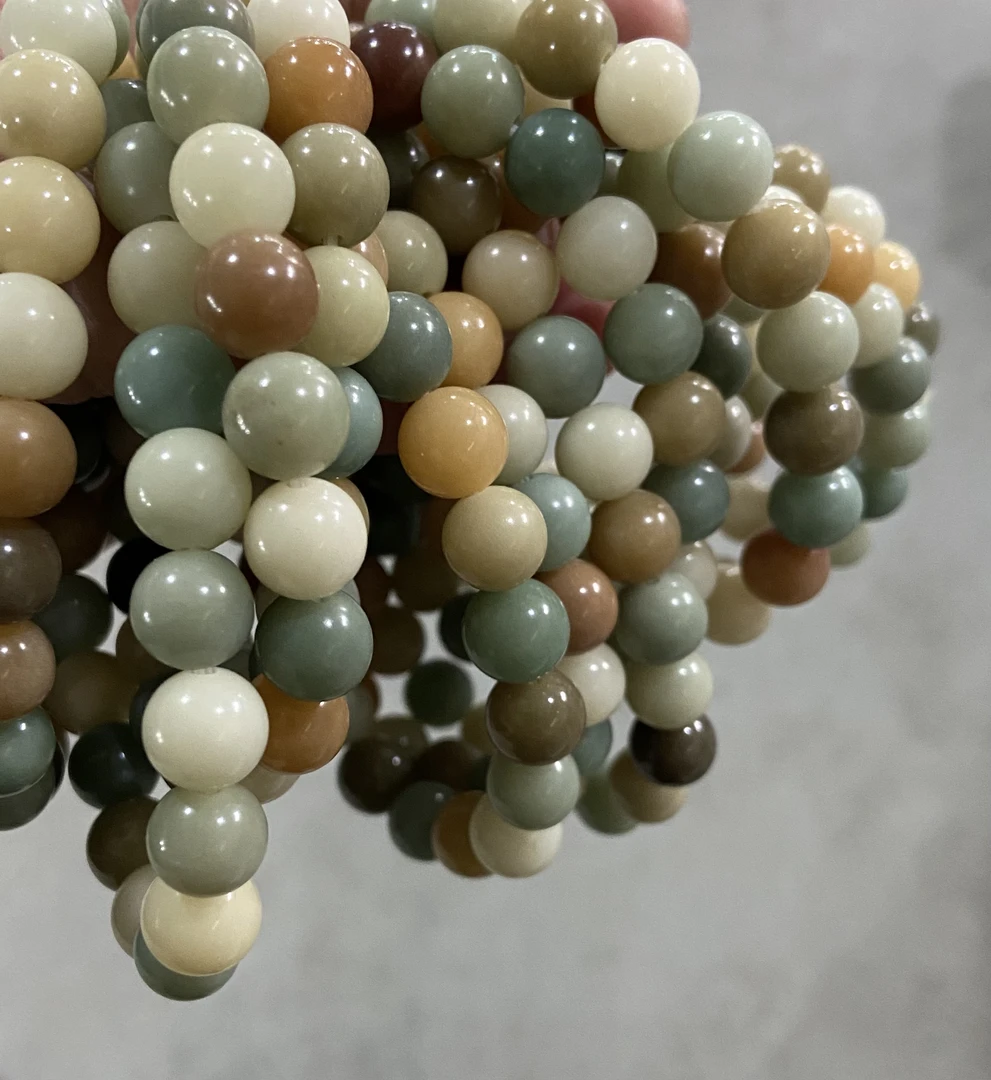 P765多宝菩提珠卡1.0圆珠单圈手串