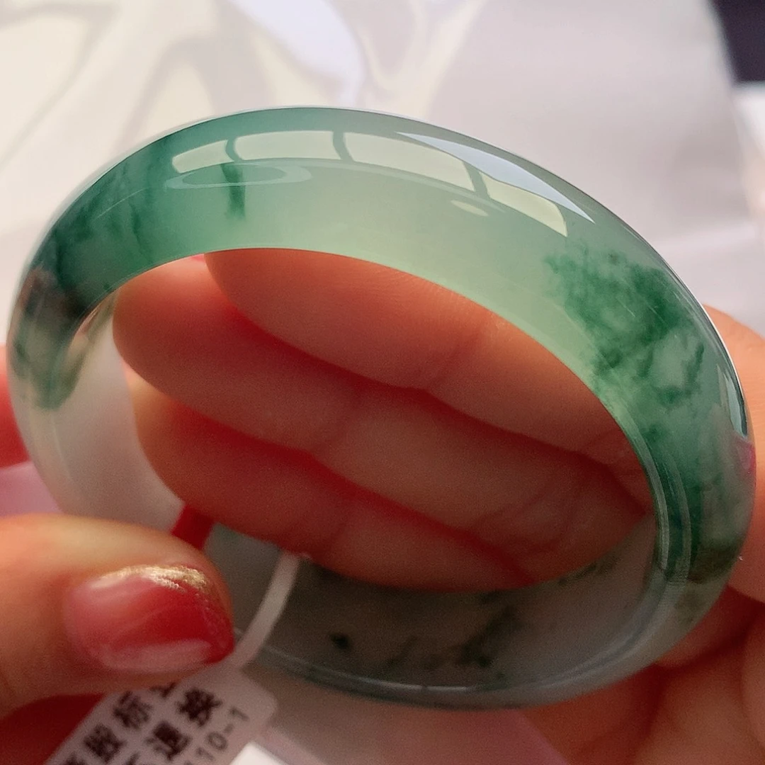 未镶嵌手镯翡翠5152圈口绿色深林绿野仙踪强推8号