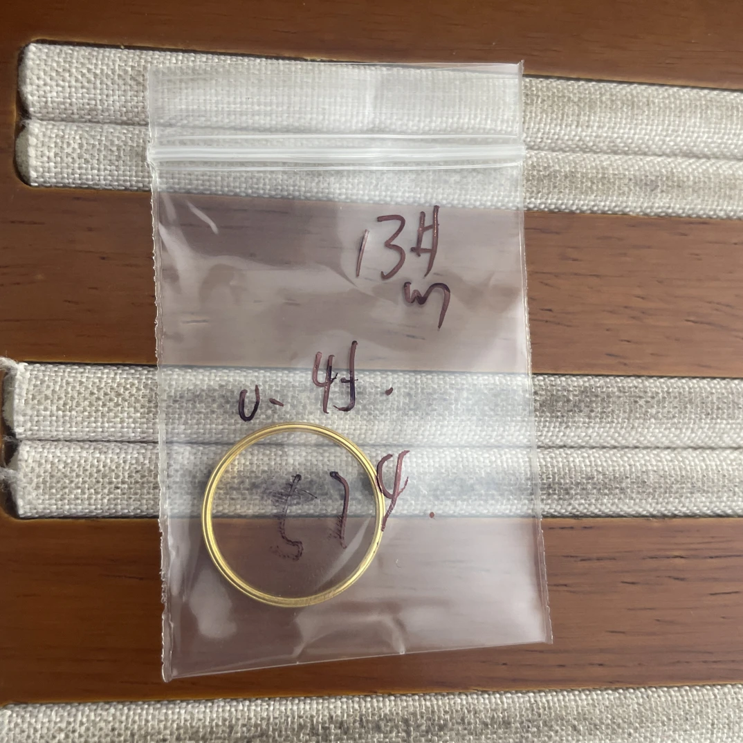 A3克重0.45 13号 猫眼戒指 足金999