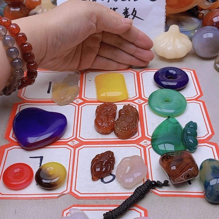 【闪购商品】未镶嵌玛瑙/玉髓珠宝半成品曹*