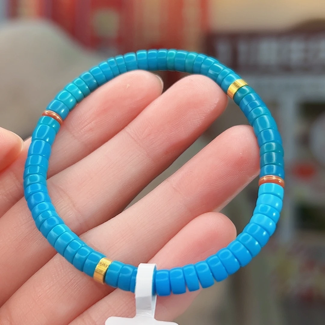 绿松石18K金镶嵌珠宝奇石