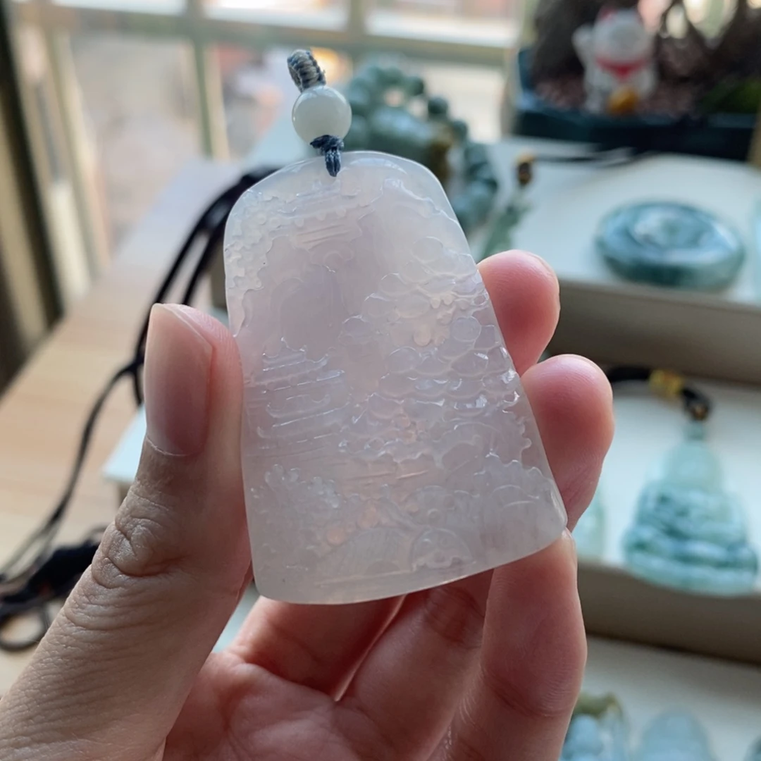 【闪购商品】颈饰未镶嵌翡翠余*M天然缅甸A货