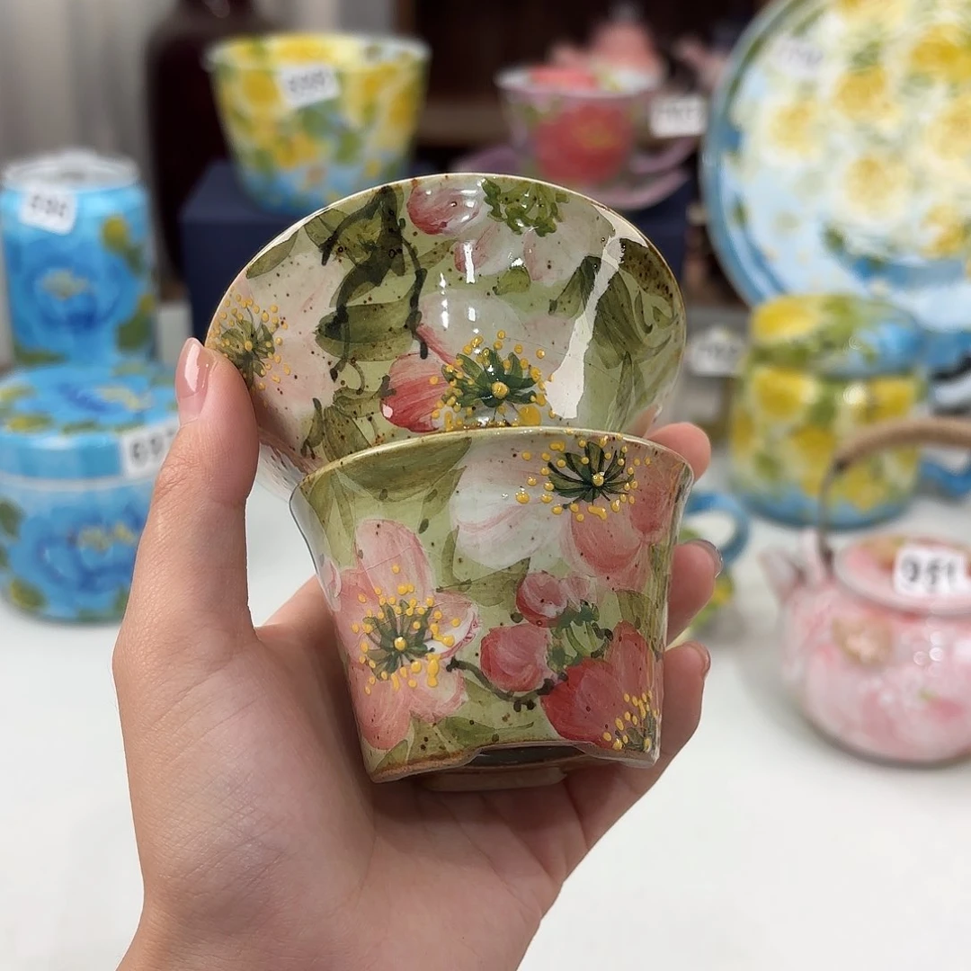 景德镇手绘高温釉下彩陶瓷茶具