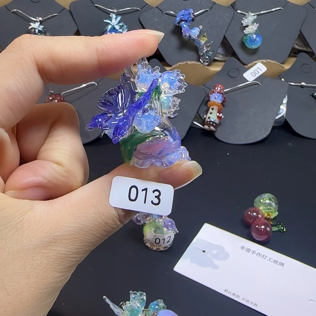 玻璃颈饰空心吊坠非遗灯工