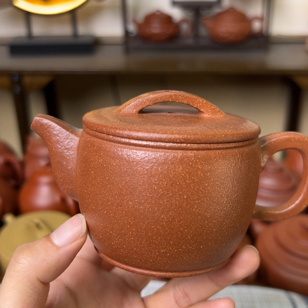 紫砂茶壶紫砂壶汉瓦黄降坡150cc