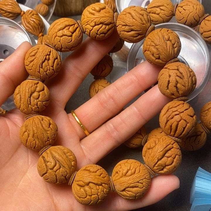 文玩核桃手串陕西五宝桃核