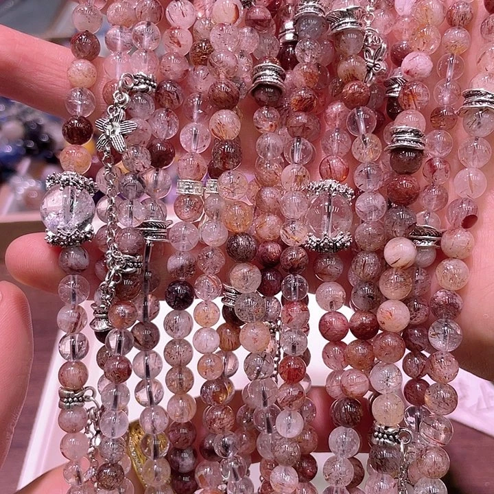 水晶手链未镶嵌黑金超七三圈