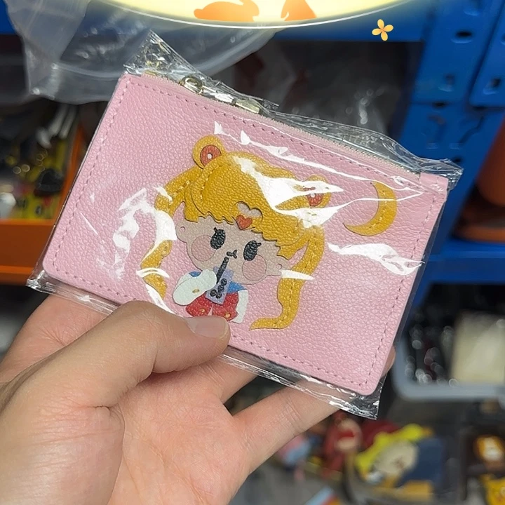@***～犏牛皮（革）美少女粉色卡包