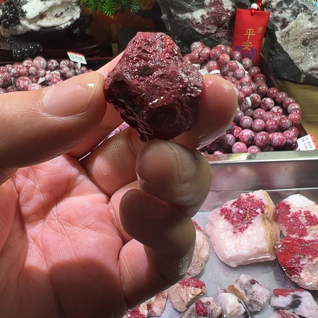 天然辰砂天然原石毛料