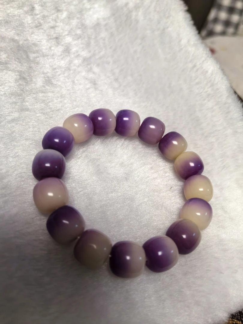 小众奶油解压菩提渐变手串女款盘玩